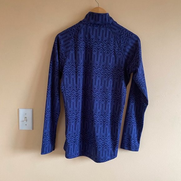 Patagonia Capaline Mid Weight Base Layer Zip Neck Size Large - Picture 3 of 9